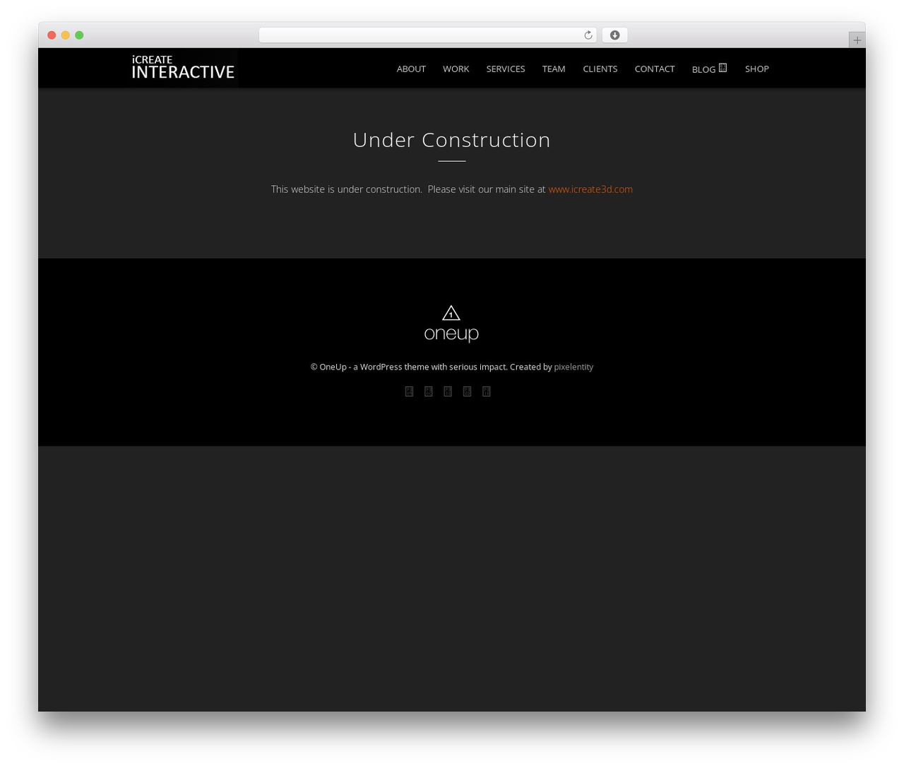 Theme WordPress OneUp - icreateinteractive.com