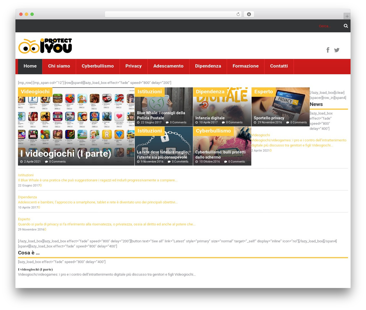 Theme WordPress cherry - iprotectyou.it