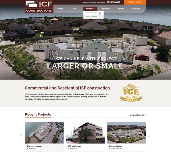 Theme WordPress ICF Constructors by Graphics By Cindy