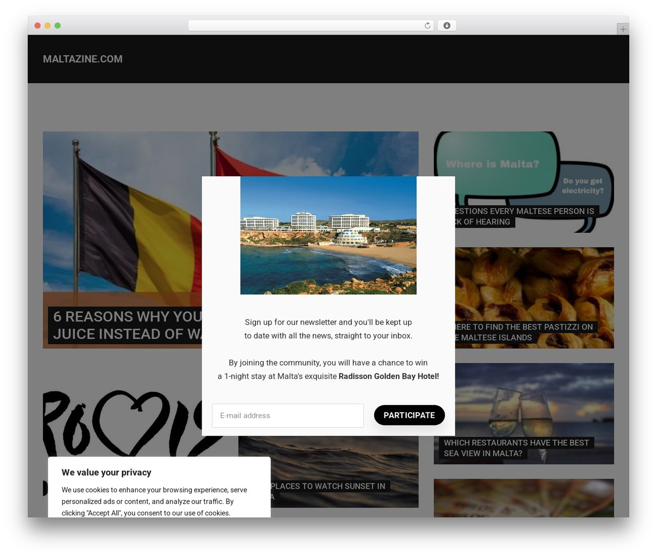 Theme WordPress Mag - maltazine.com