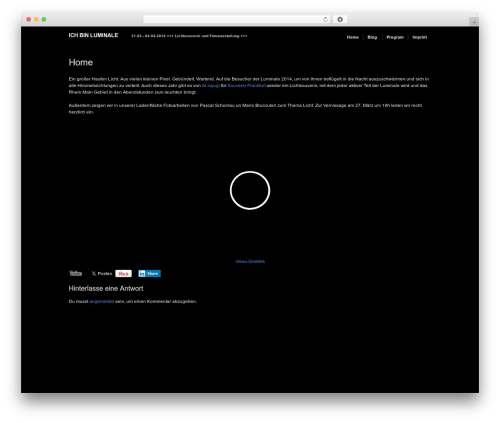 Theme WordPress Modularity Lite - ich-bin-luminale.de