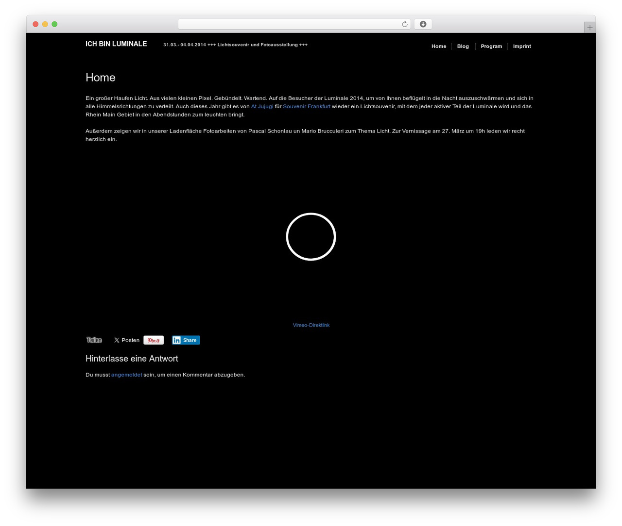 Theme WordPress Modularity Lite - ich-bin-luminale.de