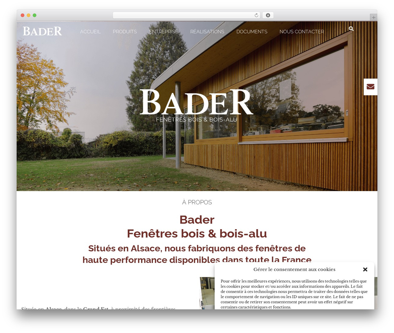 WordPress theme base-theme - bader-bois.fr