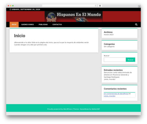 WordPress theme WalkerPress - hispanosenelmundo.com