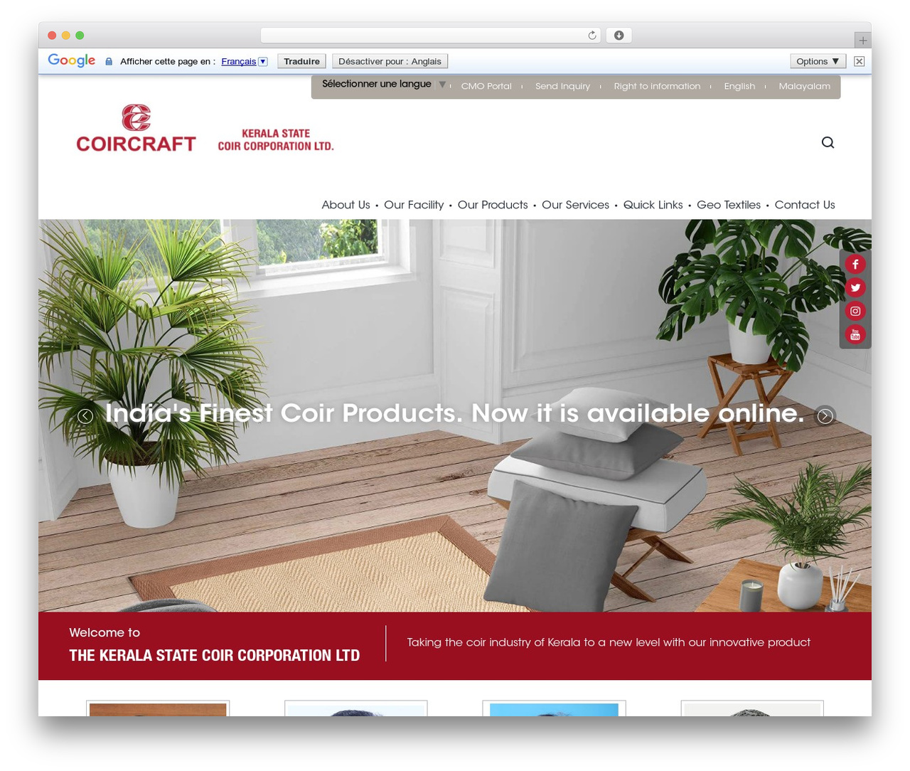 WP theme Custom Theme - coircraft.com