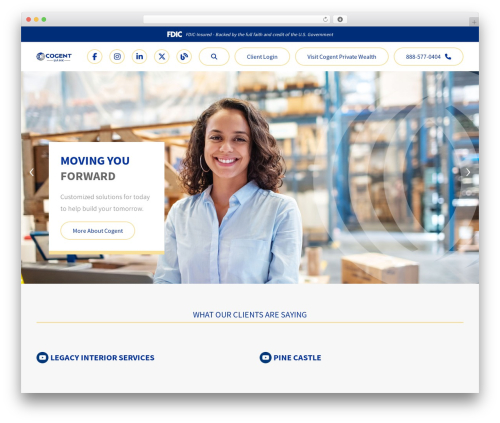Appleton WordPress theme - cogentbank.com