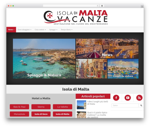 Best WordPress theme Wordpress Bootstrap - isoladimaltavacanze.com