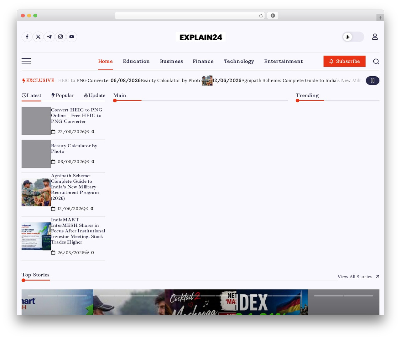 Blogsy WordPress theme - explain24.com Blogsy WordPress theme - explain24.com