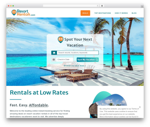 Ns terms of use WordPress plugin - resortrentals.com