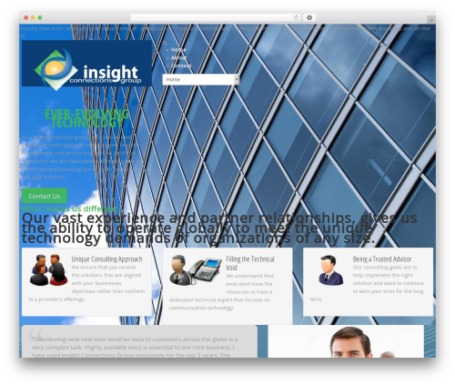 cherry top WordPress theme - insightconnections.com
