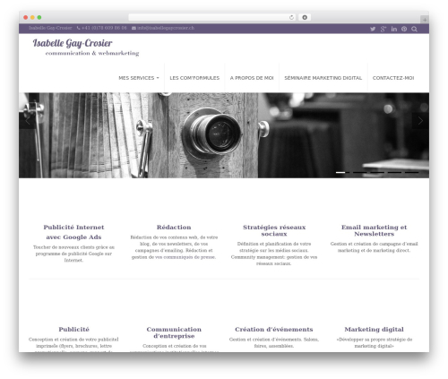 Fade WP theme - isabellegaycrosier.ch