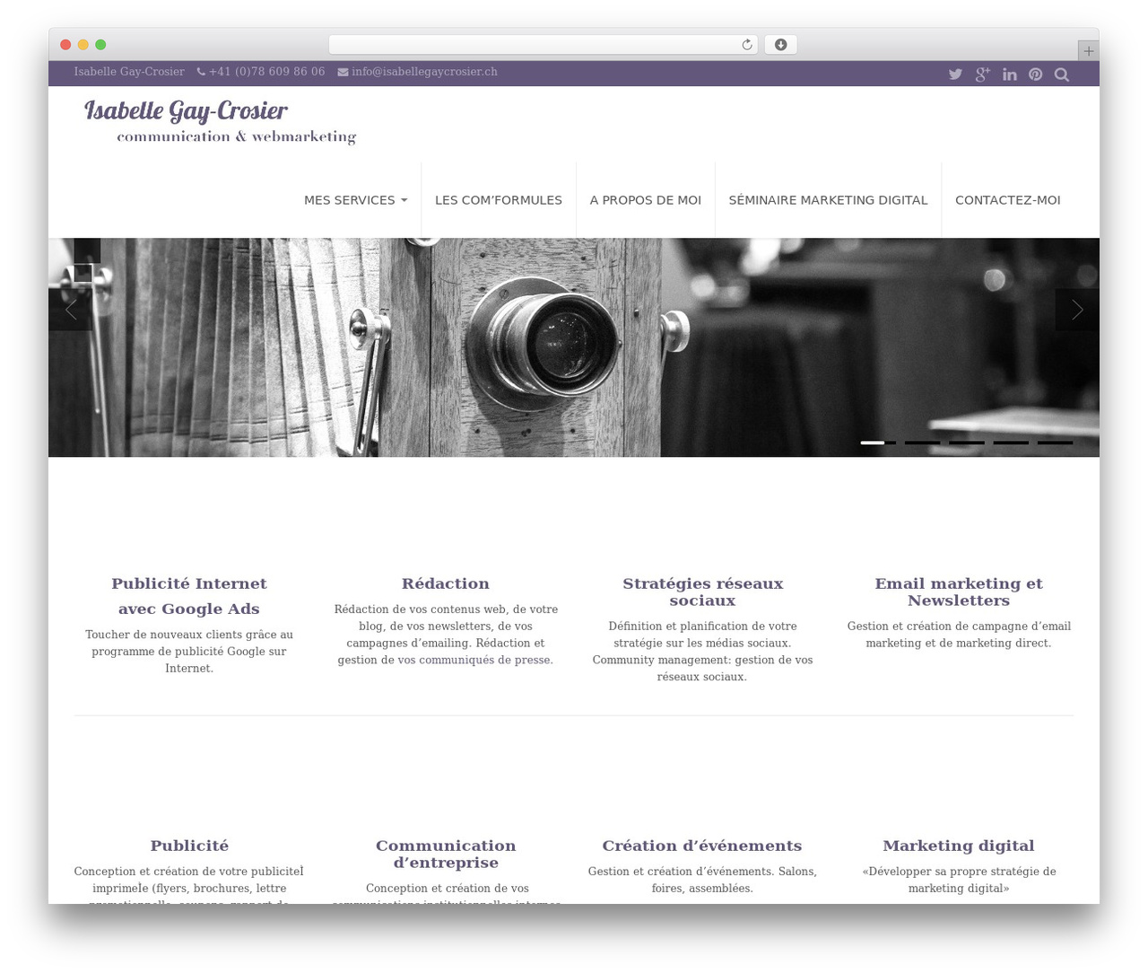 Fade WP theme - isabellegaycrosier.ch Fade WP theme - isabellegaycrosier.ch