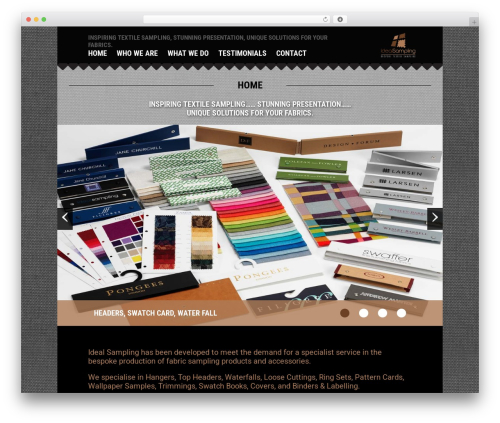 Ideal Sampling theme WordPress - idealsampling.co.uk