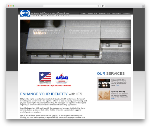 IES Theme theme WordPress - industrialengravingsolutions.com