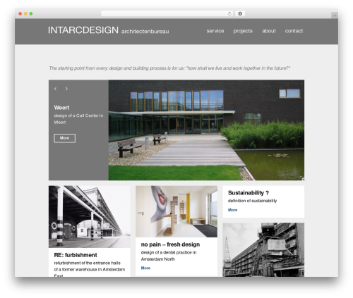 Intarc theme WordPress - intarcdesign.com