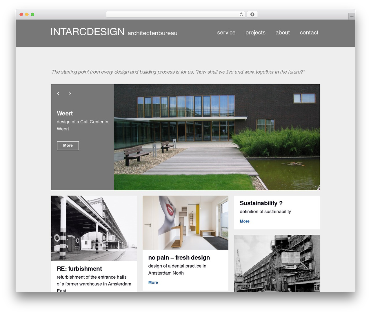 Intarc theme WordPress - intarcdesign.com