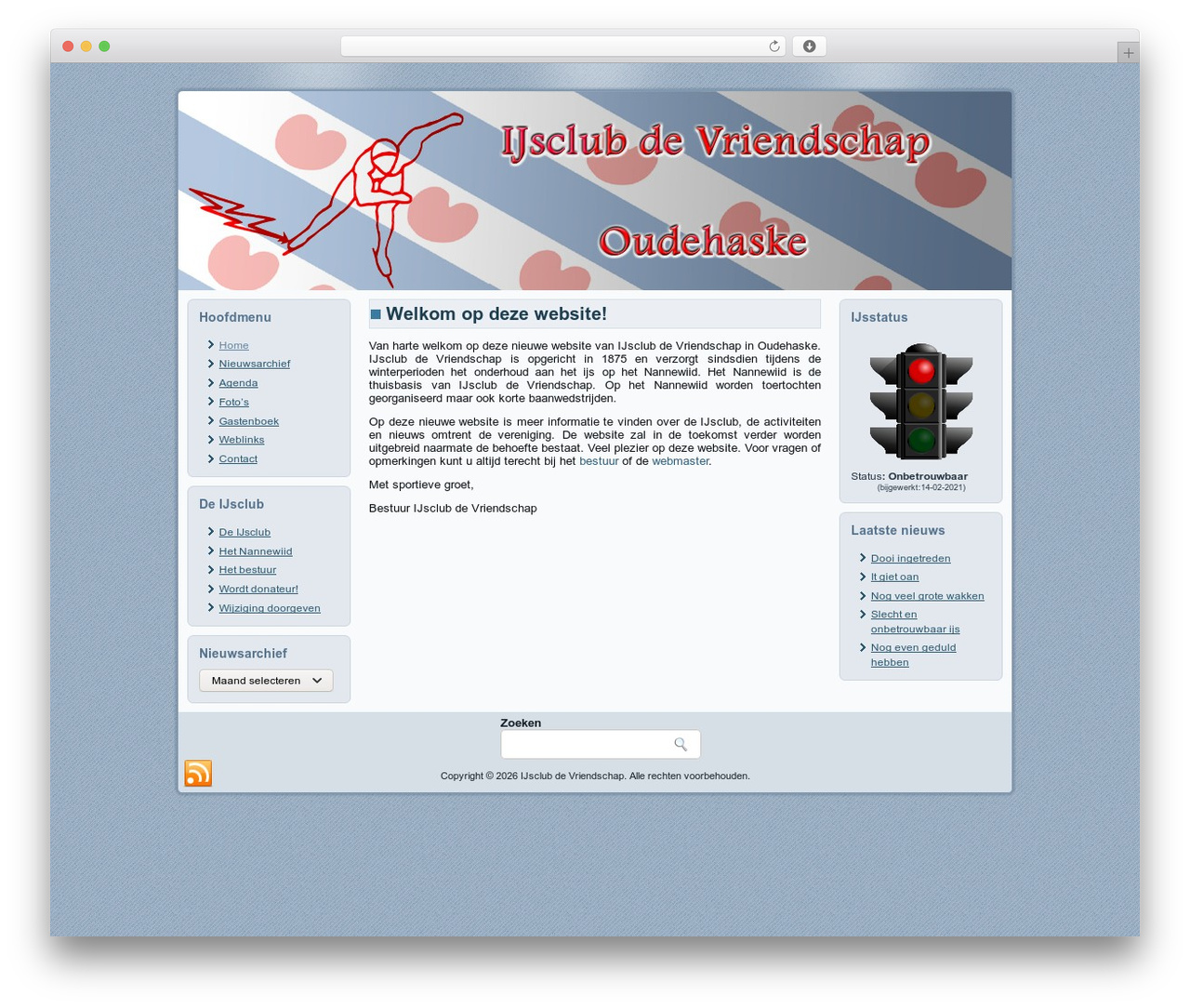 Layout WordPress theme design - ijsclub-devriendschap.nl Layout WordPress theme design - ijsclub-devriendschap.nl