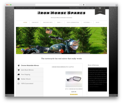 Maya Shop WP theme - ironhorsespares.co.uk