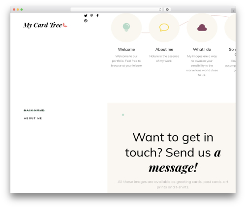 Theme WordPress Maree - mycardtree.com