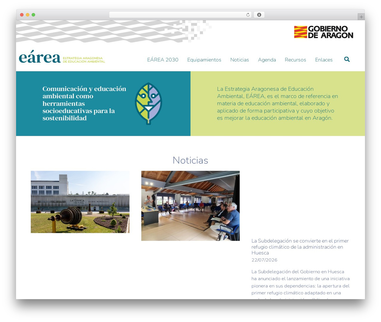 WP theme earea - earea.es