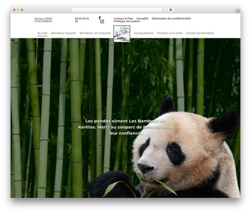 Divi WordPress theme design - les-bambous-de-kerlilas.com
