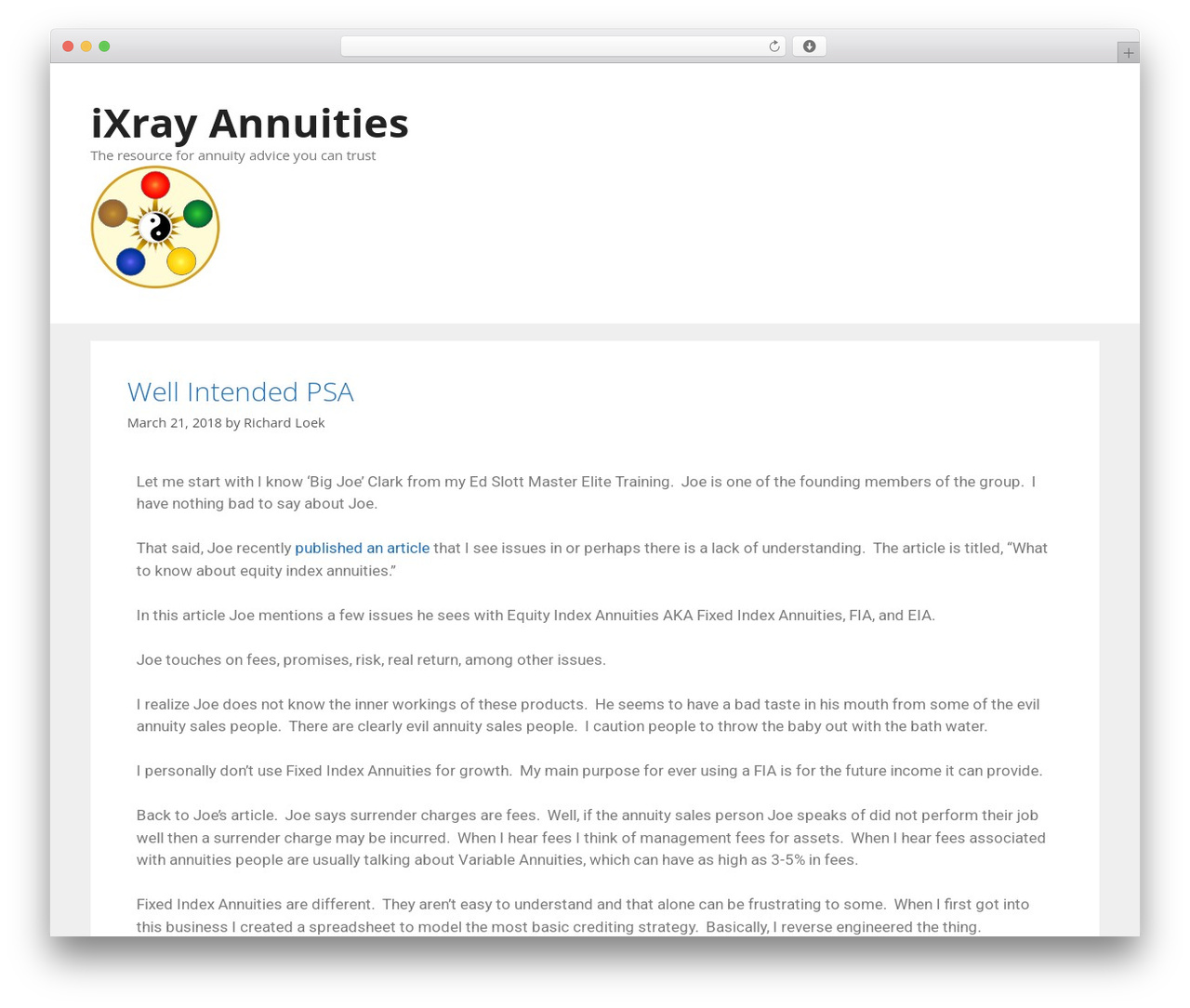 GeneratePress WordPress theme - ixrayannuities.com