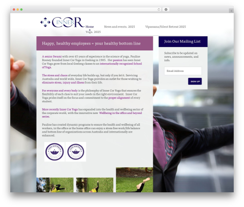 Inner Cor WordPress theme - innercor.com.au