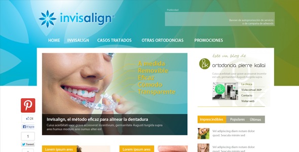 invisalign theme WordPress by MOTOX