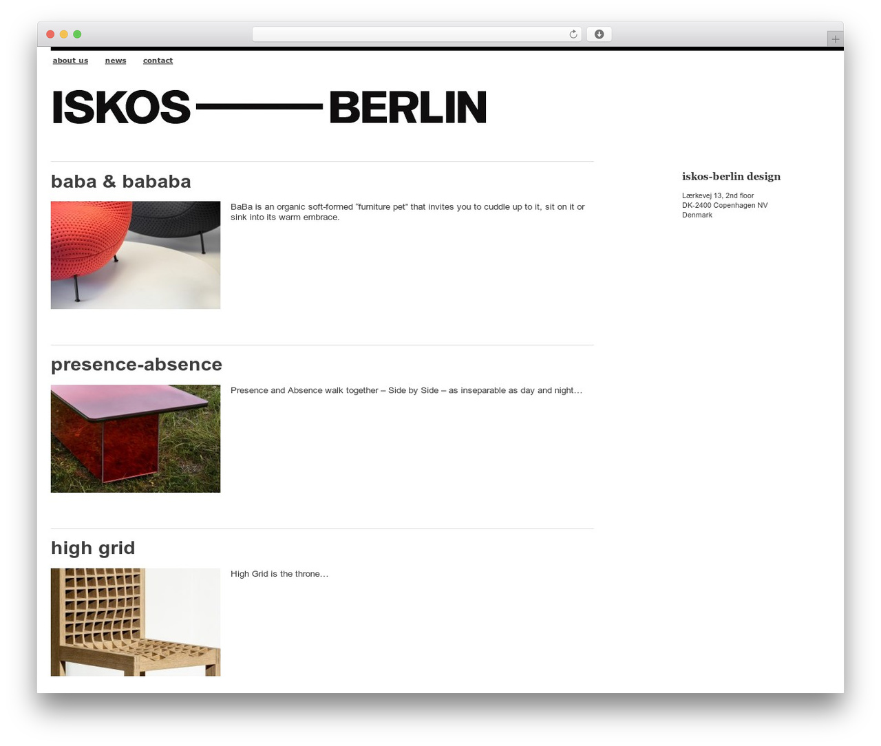 Modernist WordPress theme - iskos-berlin.dk