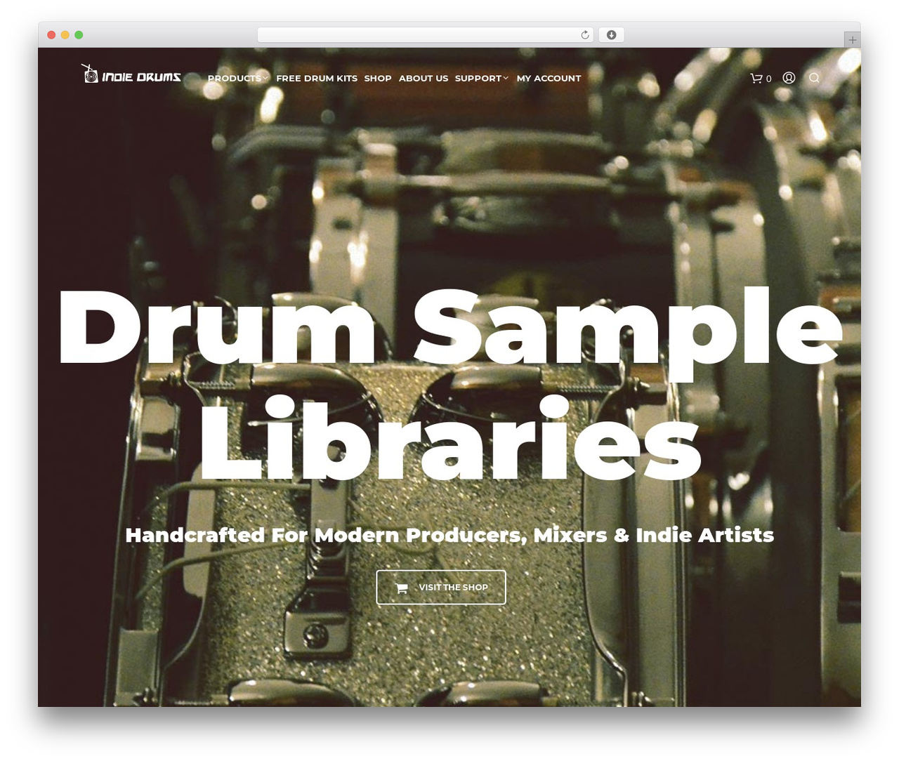 Shopkeeper theme WordPress - indiedrums.com