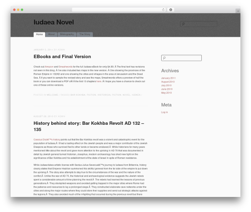 simpleX WordPress theme - iudaeanovel.com