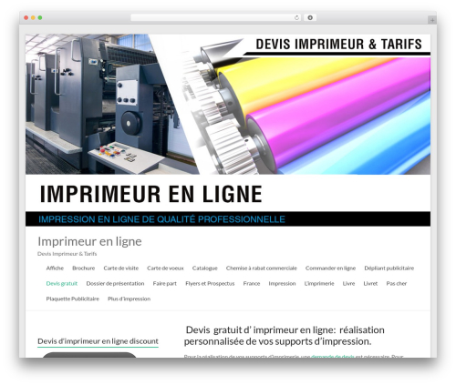 Spacious Pro WP theme - imprimeur-en-ligne.fr