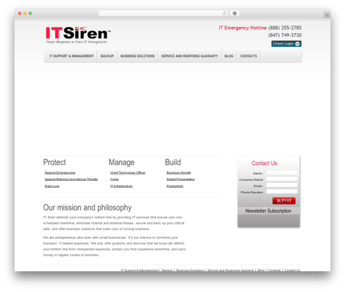 SW Theme WordPress theme - itsiren.com