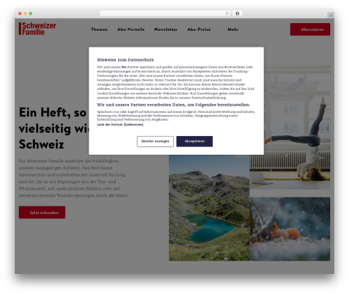 Web-Elements Theme WordPress theme - schweizerfamilie.ch
