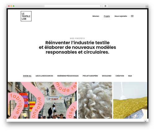 WordPress theme Onea - letextilelab.com