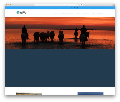 Divi WordPress theme - worldphotoadventure.com