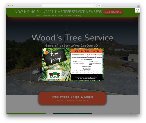 Divi WordPress theme - woods-tree-service.com