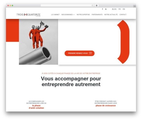 Divi WordPress theme - troispointquatorze.fr