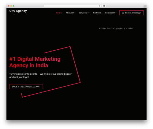 Leverage premium WordPress theme - cityagency.in
