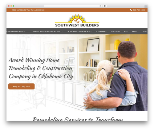 Reach Local company WordPress theme - southwest-builders.com