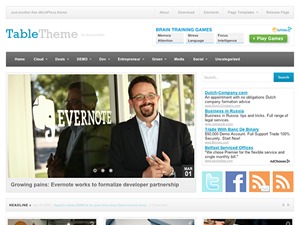 Table top WordPress theme Table top WordPress theme