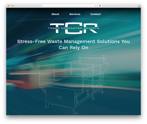 TCR WordPress theme - towercompactorrentals.com