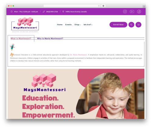 Theme WordPress Knirpse - maysmontessori.com