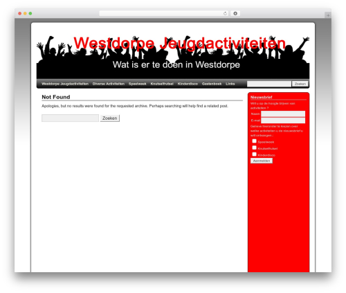 Weaver premium WordPress theme - westdorpe-jeugd.nl