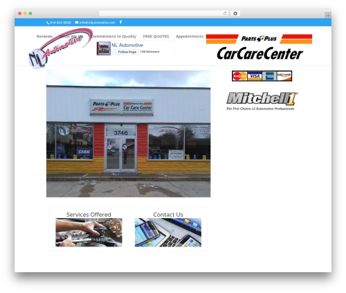 WordPress theme Divi - nlautomotive.net