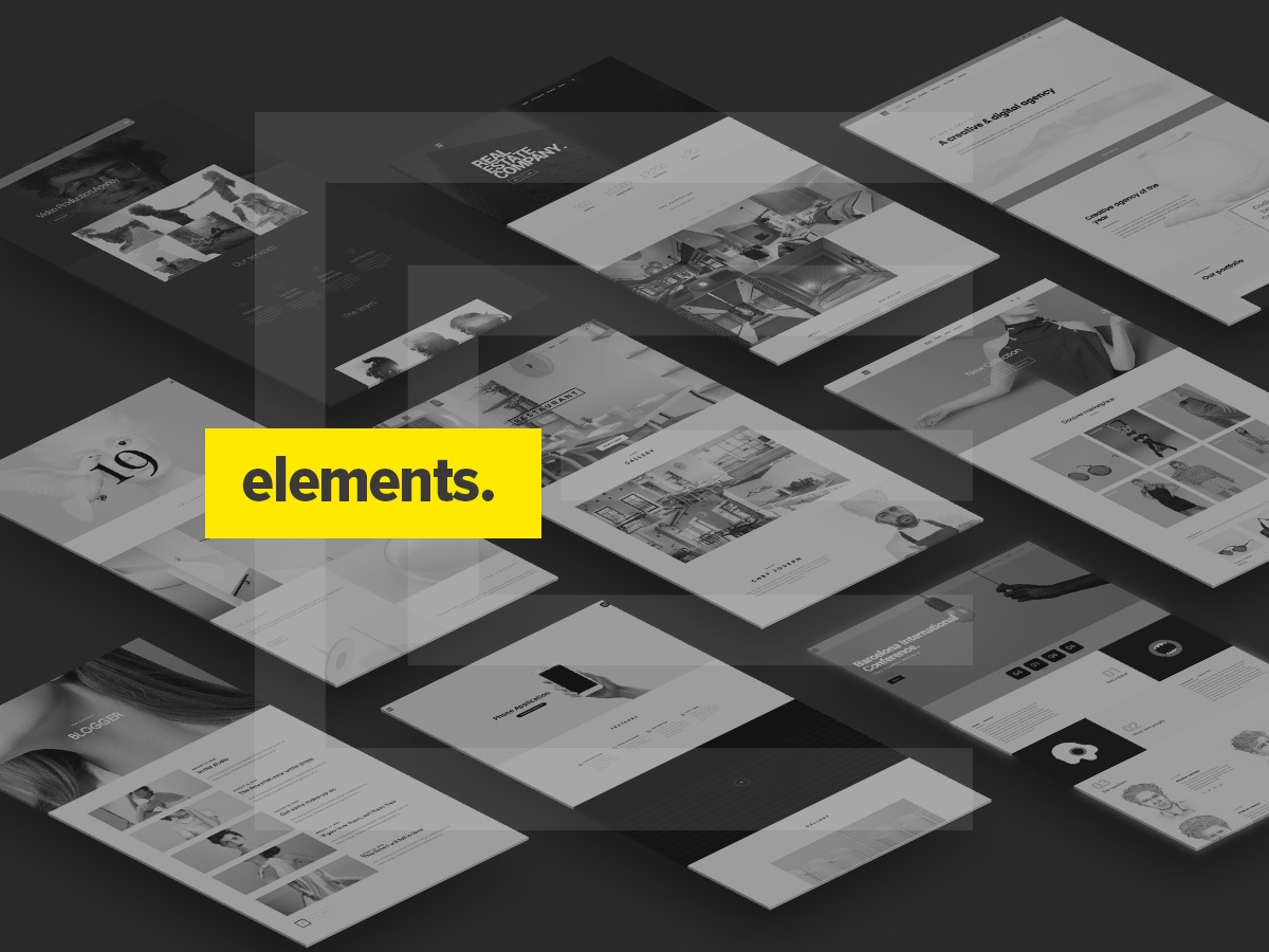WordPress website theme Elements by Collision
