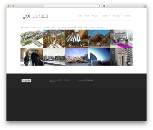 Aware WordPress theme - igorperaza.com