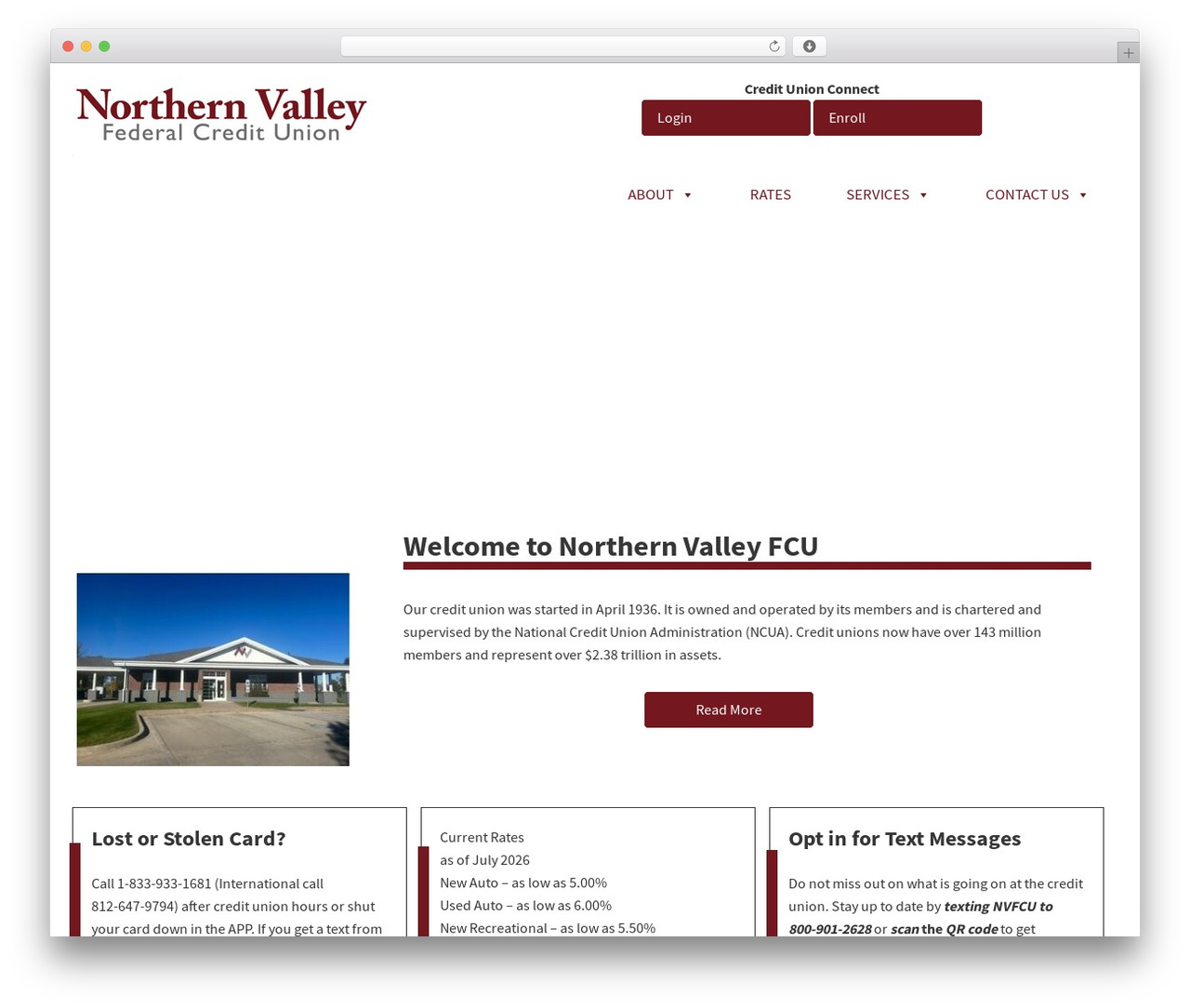 Builder WordPress theme - northernvalleyfcu.com