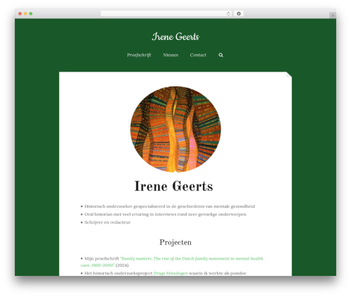 Crissy theme WordPress - irenegeerts.nl