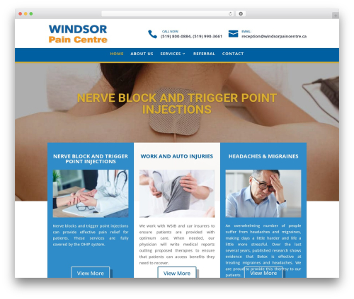 Divi WordPress theme - windsorpaincentre.ca